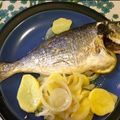 El cooksnap de Irene-Guirao cuando hizo Dorada al horno con guarnición 🐟🌻.