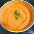El cooksnap de Becky cuando hizo Gazpacho de melón.