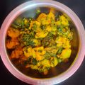 Seema gupta का कुकस्नैप जब उन्होंने आलू पालक (aloo palak recipe in Hindi) बनाया था।