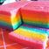 Cooksnap dari Yuanin Anggraeni untuk resep Steamed Rainbow Cake aka Rainbow Cake Kukus
