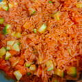 El cooksnap de Kio cuando hizo Arroz rojo con calabaza.