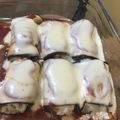 El cooksnap de Natalia Gallardo cuando hizo Rollitos de berenjenas.