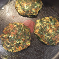 El cooksnap de Celina D. Arias cuando hizo Tortitas de espinacas y queso.