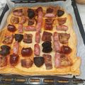 El cooksnap de ximo cuando hizo Coca salada de embutido, bacon y queso.