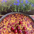 El cooksnap de Erka ☺️ cuando hizo Clafoutis de cerezas 🍒 tradicional.500 recetas.