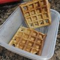 El cooksnap de Irene cuando hizo Gofres de plátano y avena.