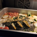 El cooksnap de Lucía A-LOL cuando hizo Rodaballo al horno con patatas, verduras y almendras.