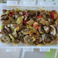 El cooksnap de Javier Aguado cuando hizo Salteado de champiñones con calabaza y espinacas.