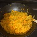 El cooksnap de Cristian porras cuando hizo Camarones 🍤 con arroz achotado.