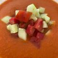 El cooksnap de Irene-Guirao cuando hizo Gazpacho andaluz.