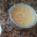 El cooksnap de Sandra cuando hizo Flan de arroz con leche, con licor de crema de arroz.