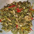 Cooksnap dari Sabrina untuk resep Tumis daun singkong + pepaya dan teri medan