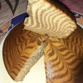 sandhya Dutta 's cooksnap of when they made জেব্রা কেক (zebra cake recipe in Bengali).