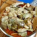 El cooksnap de Loli Bermudez Leal cuando hizo Alcachofas en escabeche.