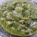 Naureen Khan Lodhi's cooksnap of when they made Harri chutni.