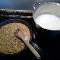 El cooksnap de juantxo cuando hizo Fideos de arroz con pollo al curry.