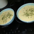 El cooksnap de cocina cuando hizo Vichysooise (crema fría de puerros y patatas).