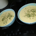 El cooksnap de cocina cuando hizo Vichysooise (crema fría de puerros y patatas).