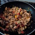 El cooksnap de Marga cuando hizo Cuscús con carne picada champiñones y verduras.
