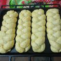 El cooksnap de Chiara Saldía cuando hizo Trenzas de queso y ajo.