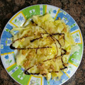 El cooksnap de Pilar cuando hizo Carpaccio de calabacín con manzana y queso.