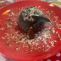 El cooksnap de Nahuel Sastre cuando hizo Volcán de chocolate.