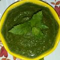 Asha Sharma का कुकस्नैप जब उन्होंने कैरी मिंट चटनी (Keri mint chutney recipe in Hindi) बनाया था।
