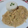 El cooksnap de Romina Trinidad cuando hizo Estrogonoff de pollo.