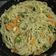 El cooksnap de Angie Chaves cuando hizo Spaghetti, con crema y brócoli.