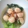 Cooksnap dari kiki zakiyah untuk resep #20 - Tumis sawi baso ikan tabur bawang putih goreng