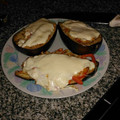 El cooksnap de Gonzalo Garay cuando hizo Berenjenas rellenas de arroz con verduras.