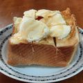 ゆぽくん's cooksnap of when they made はちみつバタートースト＠バニラアイス添え.