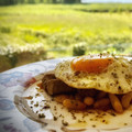 El cooksnap de Arianne cuando hizo Fessolets con ternera en salsa de vermouth y huevo frito.