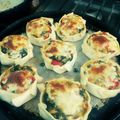 El cooksnap de Gabi cuando hizo Mini tartitas de espinaca.