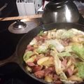 Kitten1020's cooksnap of when they made Smoked Sausage with Cabbage.
