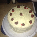 saraleebeckman's cooksnap of when they made White Butter Cake layered with Raspberry Cream with a White Chocolate Frosting.