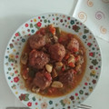 El cooksnap de Ali Taylor cuando hizo Albóndigas a la jardinera.