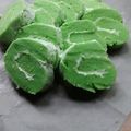 Cooksnap dari Ny.Septiawan (Innexz Lee) untuk resep Bolu gulung kukus mini rasa pandan