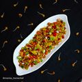 Mamta Pandya's cooksnap of when they made Sprouts  chana chat.