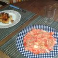 El cooksnap de Jorge Migliónico cuando hizo Pollo a la plancha con ensalada.