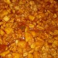 El cooksnap de Anny Hernández cuando hizo Carne de res con chile colorado.