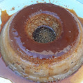 El cooksnap de Claudia Vega cuando hizo Flan de café y leche condensada.