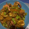 รูป Cooksnap ของ Nin Nunin เมื่อเขาทำ กุ้งผัดสะตอพริกแกงใต้