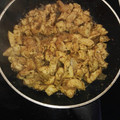 El cooksnap de Juan Bergaz cuando hizo Pechuga de pollo con cebolla caramelizada al curry.