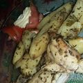 El cooksnap de Celeste Avila cuando hizo Pollo al horno con papas.