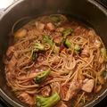a little burnt's cooksnap of when they made Instant Pot chicken lo mein.