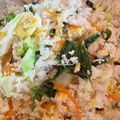Cooksnap Cempaka Putih semasa beliau membuat Nasi Goreng Sayur Selambak.