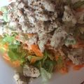 El cooksnap de Alejandra Peña cuando hizo Ensalada de Pollo con salsa de Yogur y Curry.