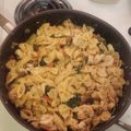 Lisa G's cooksnap of when they made Shrimp scampi & linguine.
