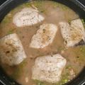 El cooksnap de Beatriz Herrera cuando hizo Merluza en salsa verde con gambas.